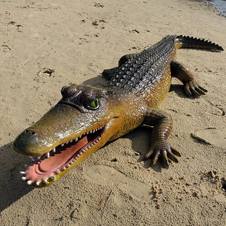 rzeźba krokodyla